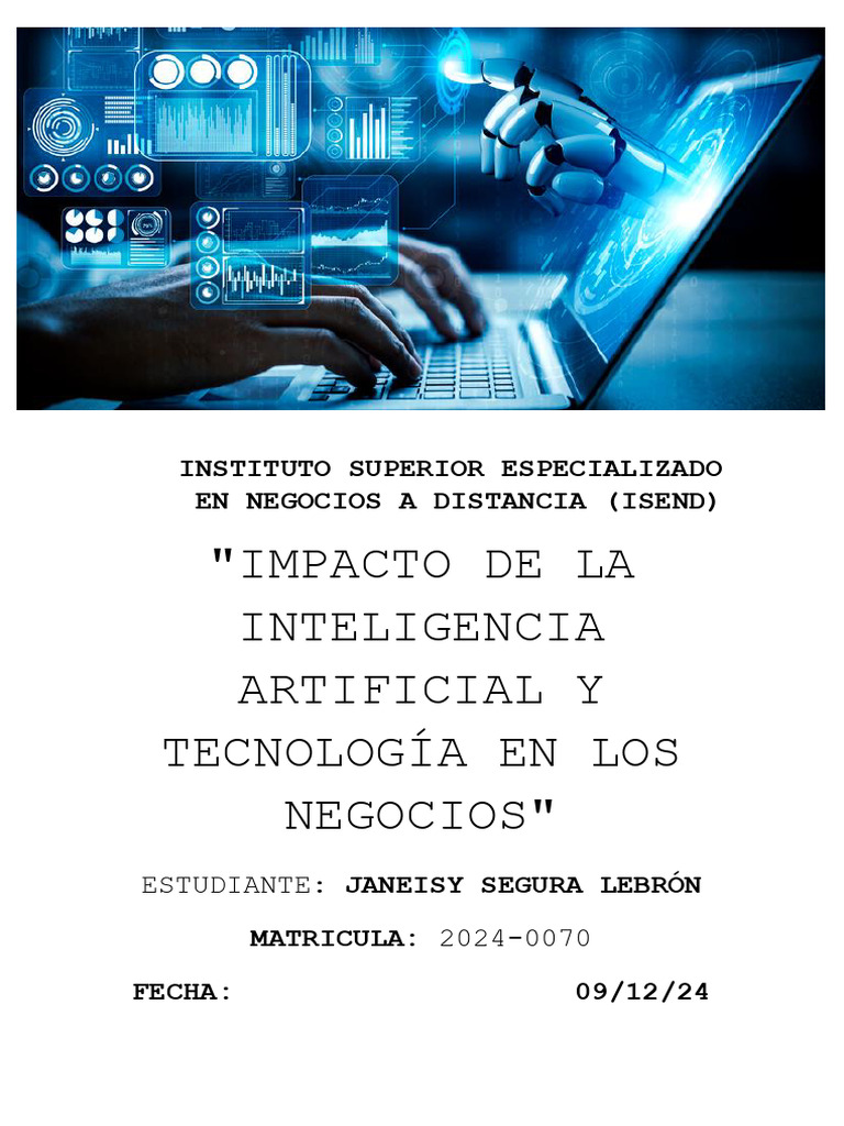 Impacto de IA en Negocios y Sociedad | PDF | Inteligencia artificial ...