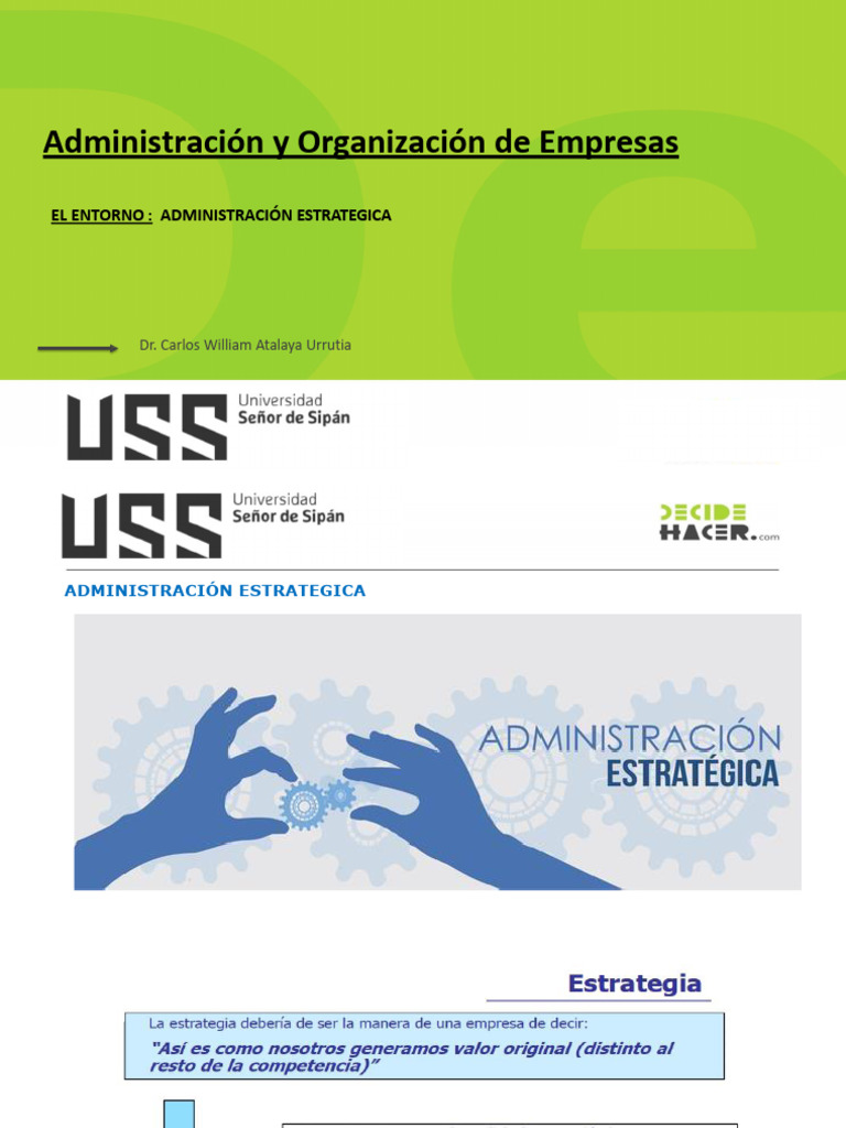 TEMA 5.2 Administracion Estrategica | PDF