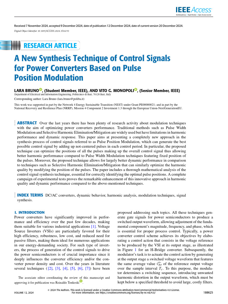 Innovative Pulse Position Modulation for Power Converters | PDF | Power ...