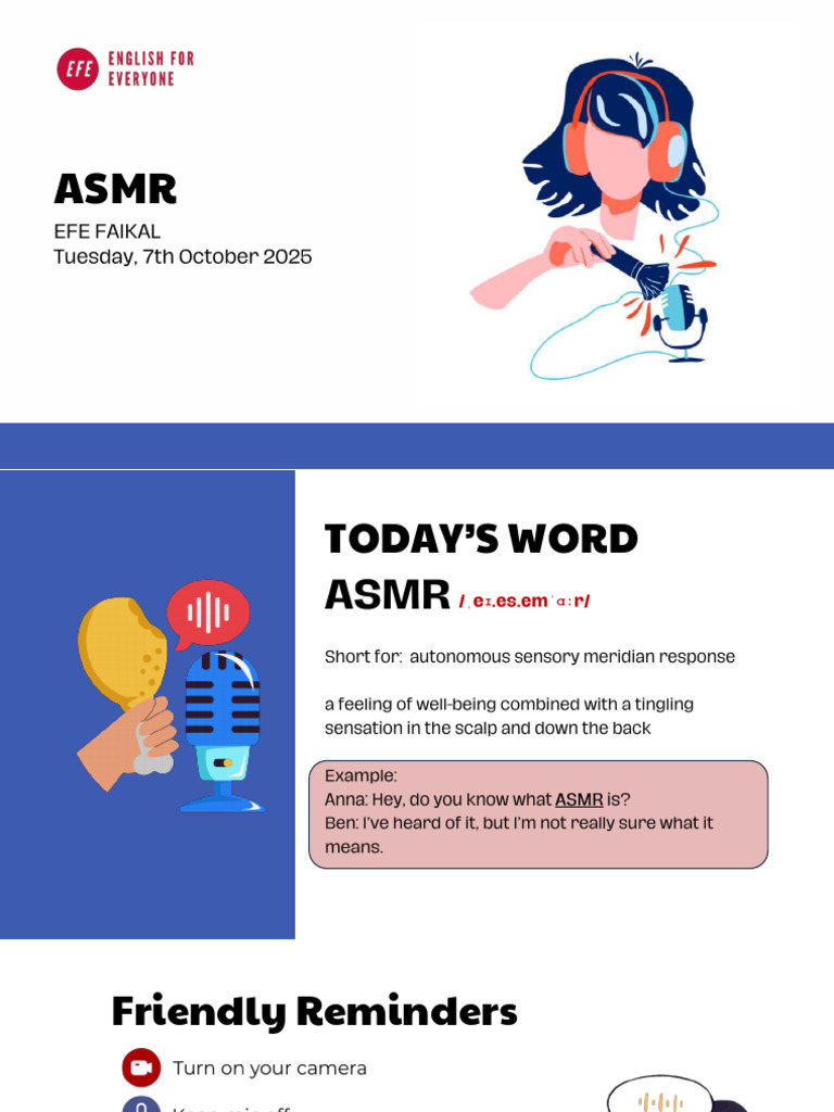 ASMR Learning and Discussion Guide | PDF