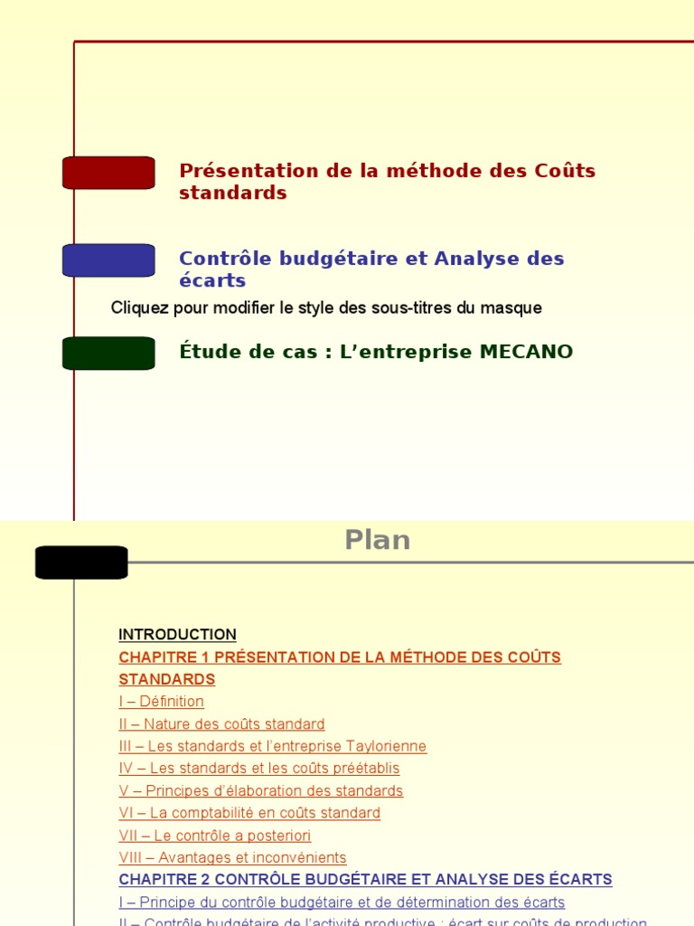 Méthode de calcul des coûts contrôle de gestion pdf