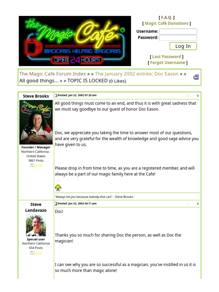 The Magic Cafe Forums - All Good Things... | PDF