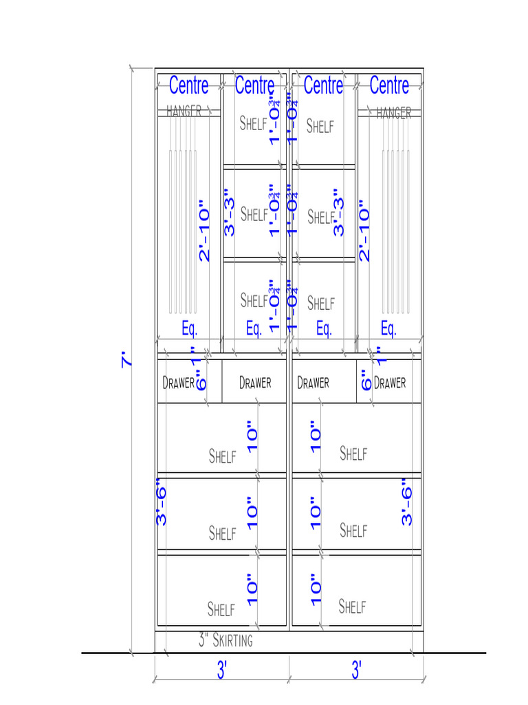 Drawer and Shelf Dimensions Guide | PDF