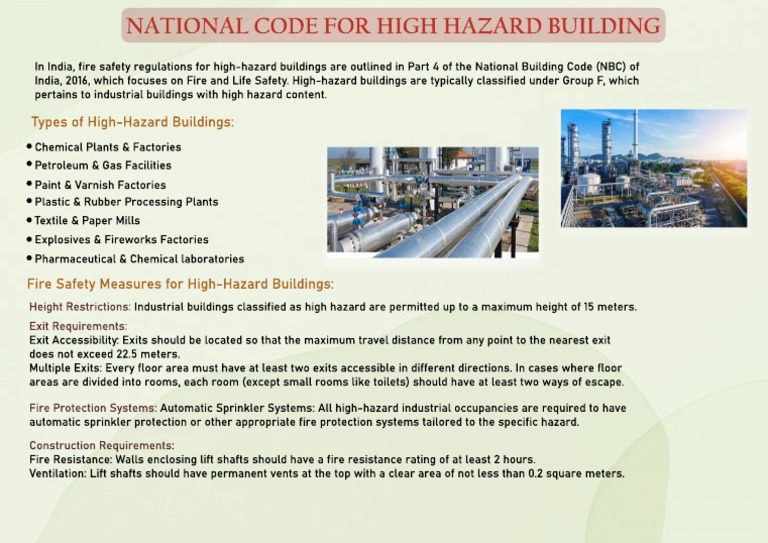 Fire Safety Regulations for High-Hazard Buildings | PDF