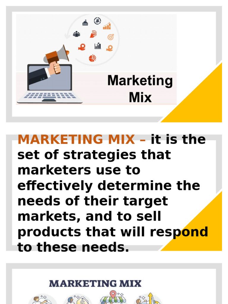 Understanding the Marketing Mix Essentials | PDF | Marketing | Goods
