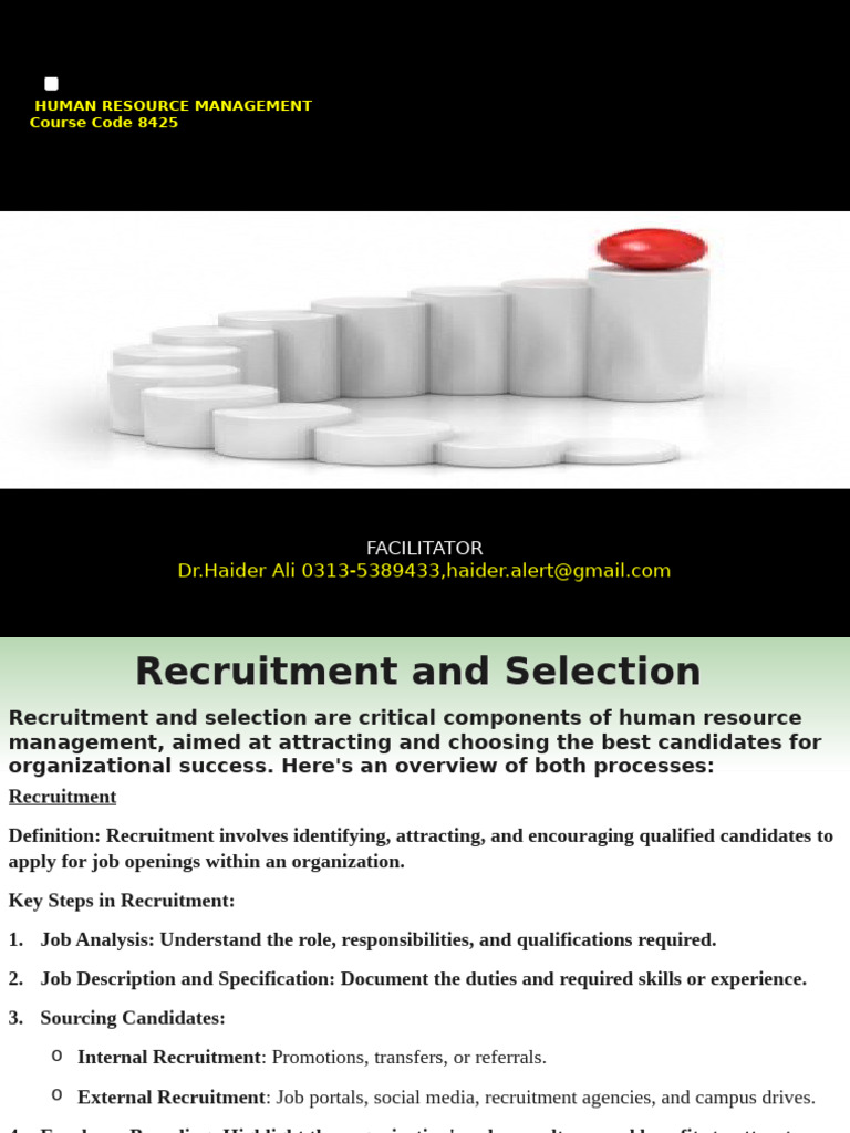 Recruitment and Selection Strategies | PDF | Recruitment | Interview