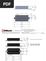 Humbucker Pickup Dimensions Guide | PDF | Music Technology | Sound ...
