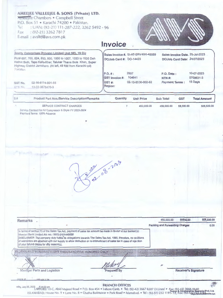 Soorty Enterprises (PVT) Limited (Unit-19) | PDF | Business Documents ...