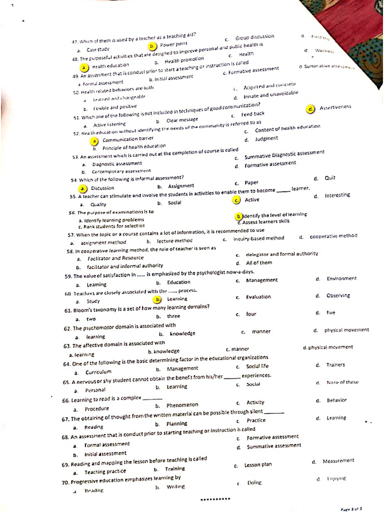 TLP Past Papers | PDF