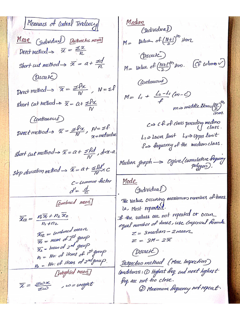 Module 2 Formulas | PDF