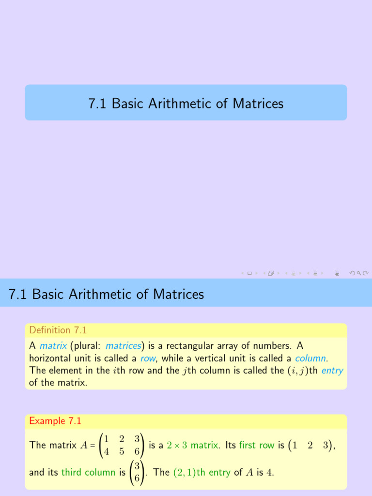 Understanding 2x3 Matrices and Plurals | PDF | Matrix (Mathematics ...