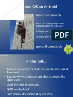 Quantum GIS On Android: Marco Bernasocchi