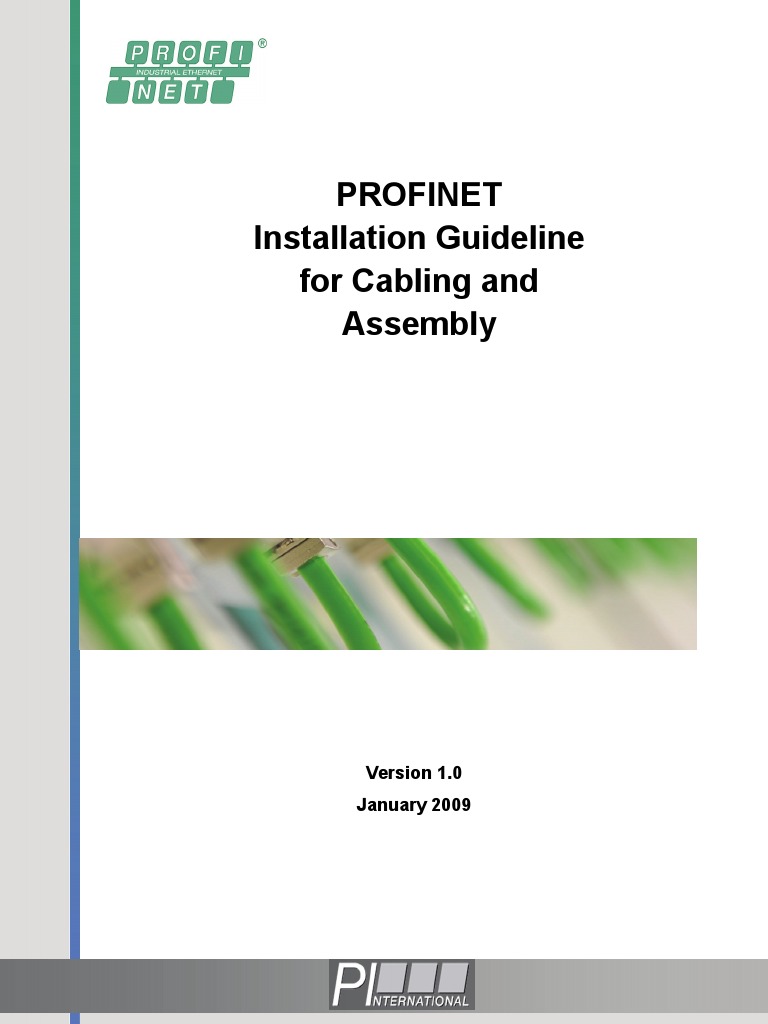 PROFINET Guideline Assembly 8072 V10 Jan09 | PDF | Cable | Electrical ...