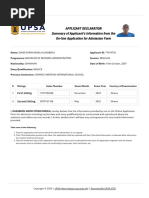 UDS Undergraduate Application 2025/2026 | PDF