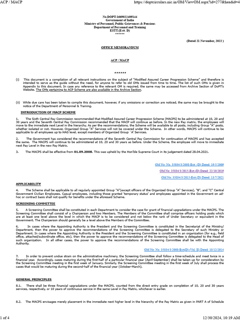 Understanding MACP Guidelines | PDF | Government