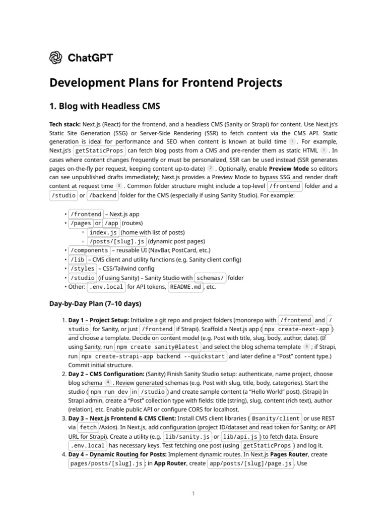 Frontend Development Plan for Blogs | PDF | Login | Http Cookie