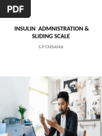 Insulin Sliding Scale Protocol Guide | PDF