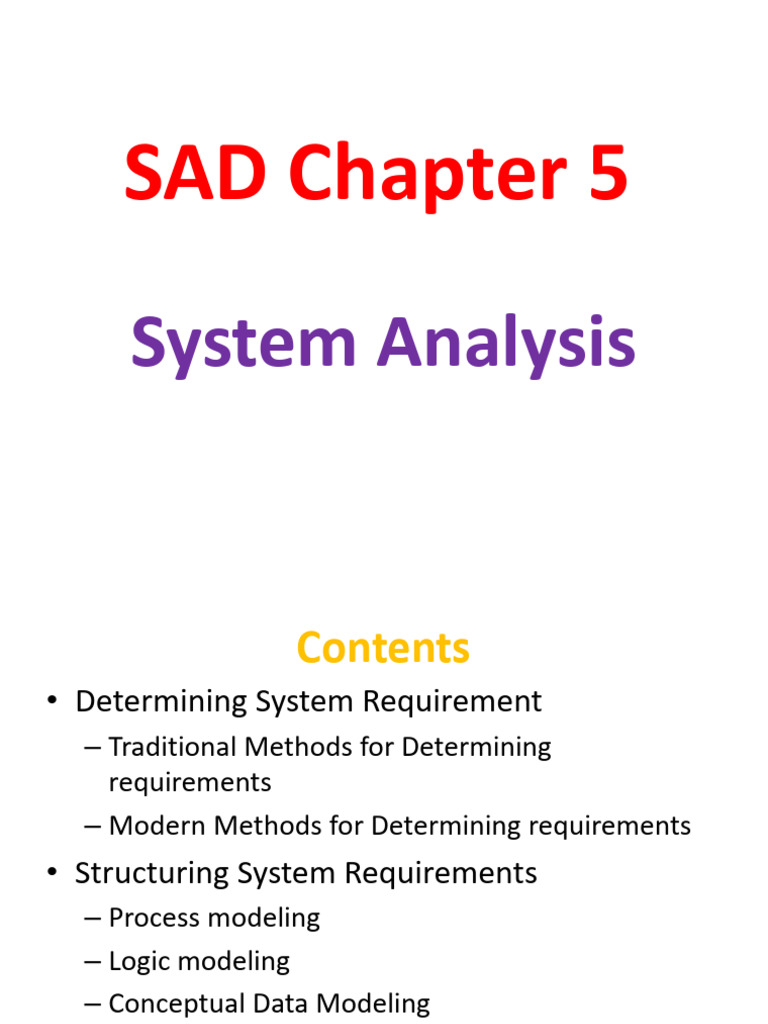 System Analysis: Requirements & Design | PDF | System | Data Model