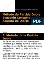 Método de Partida Doble y Ecuación Contable