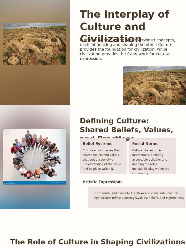 The Interplay of Culture and Civilization | PDF | Society | Innovation