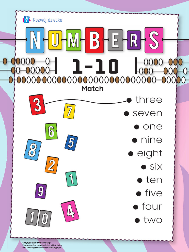 Numbers 1 10 | PDF