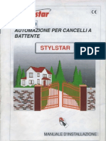 Manuale Installazione Motostar Stylstar 119D7161-IT