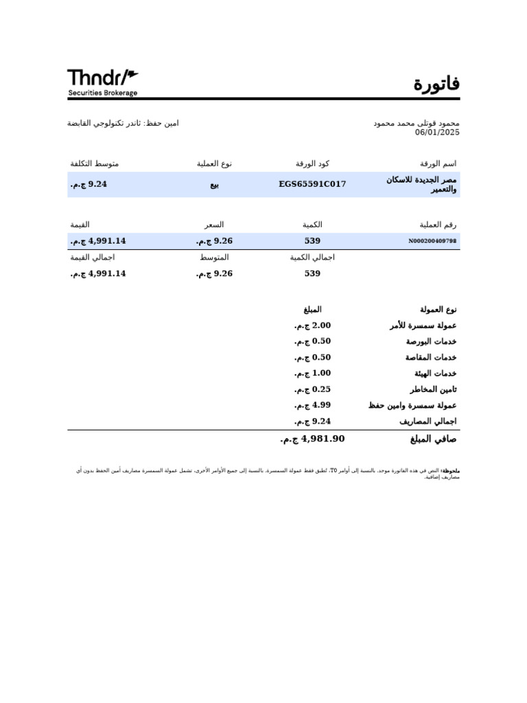 E Invoice - 2025 01 06 | PDF