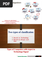Types and Classification of Computers | PDF | Laptop | Microcomputers
