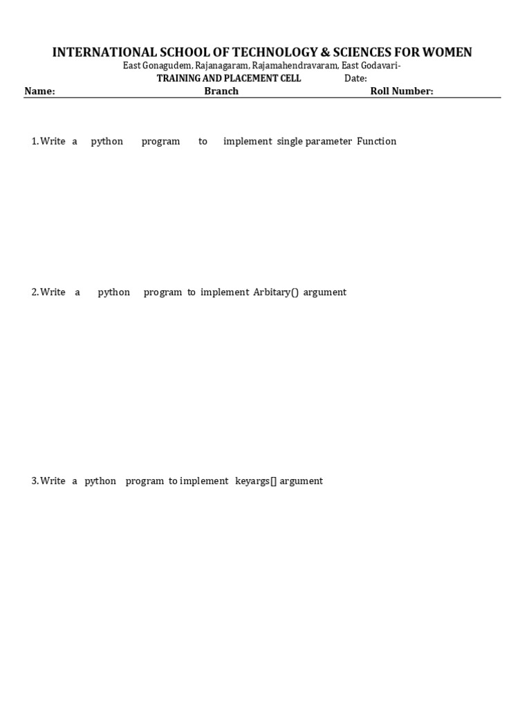 Python Function Programming Exercises | PDF