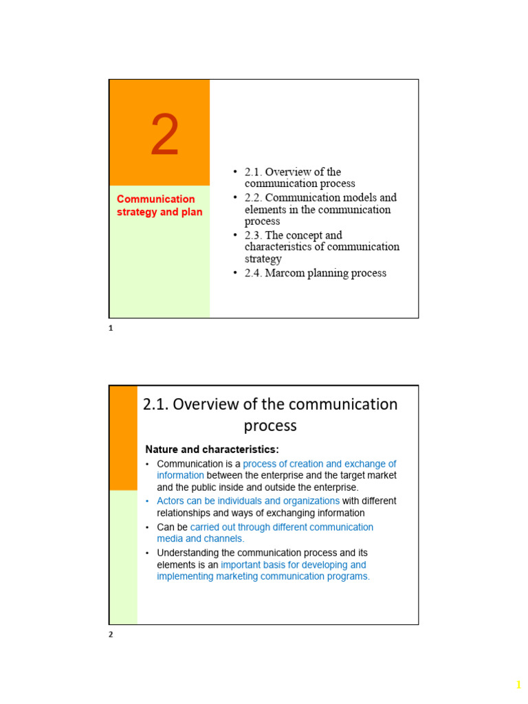 Communication Strategy Overview and Models | PDF | Target Audience ...