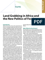 Land Grabbing in Africa and The New Politics of Food: Why? What Are The Drivers?