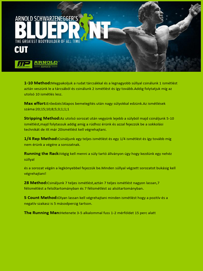 Arnold Schwarzenegger's Blueprint Cut | PDF