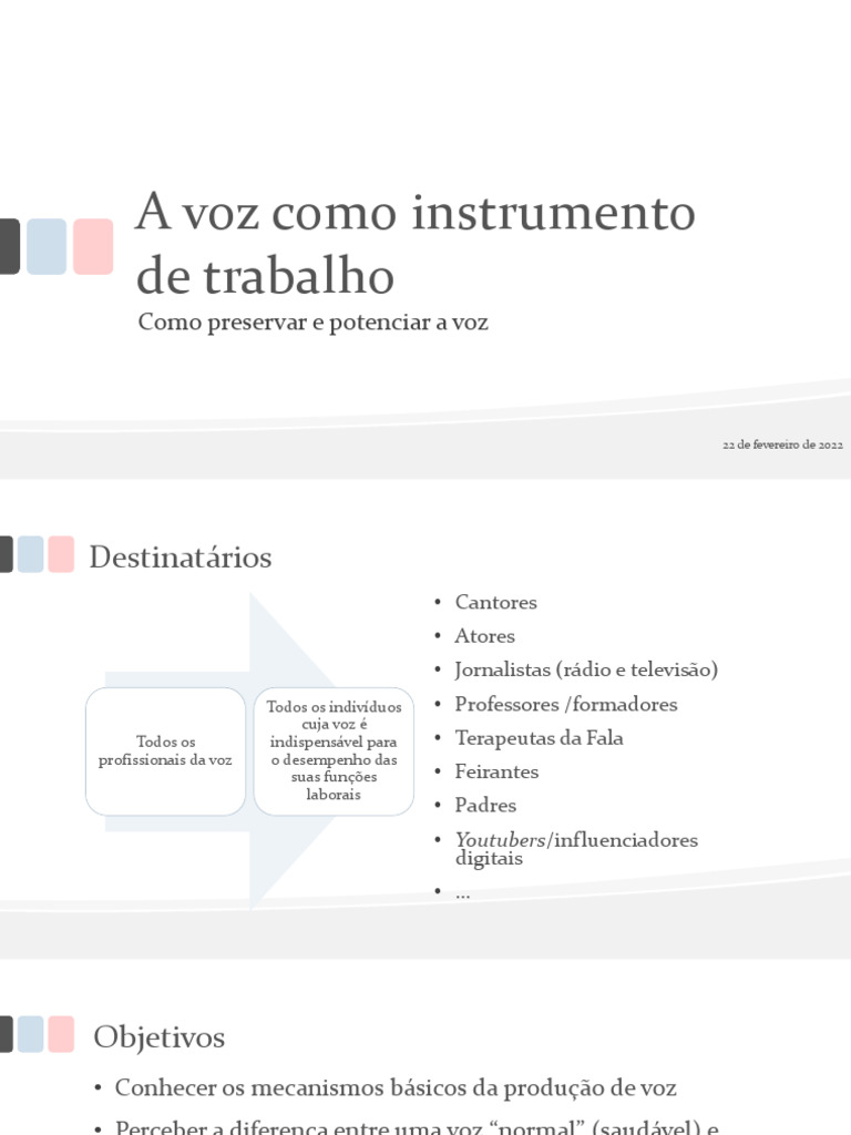 Cuidados e Técnicas para a Voz Profissional | PDF | Voz humana