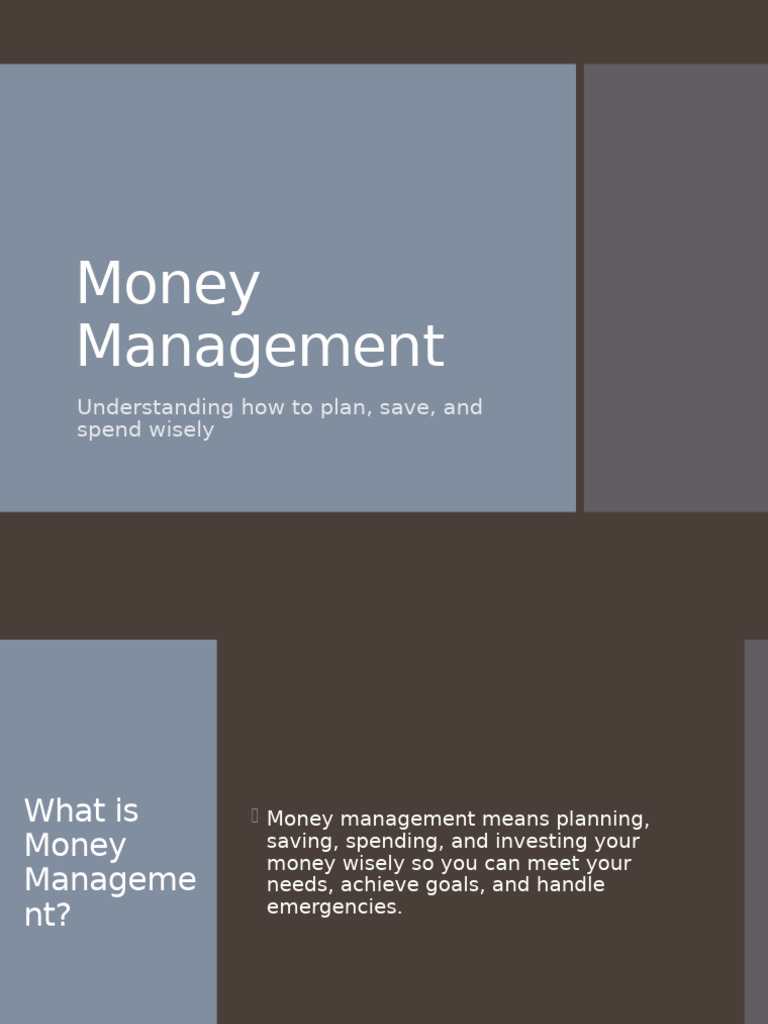 Money Management Essentials Workshop | PDF | Saving | Budget