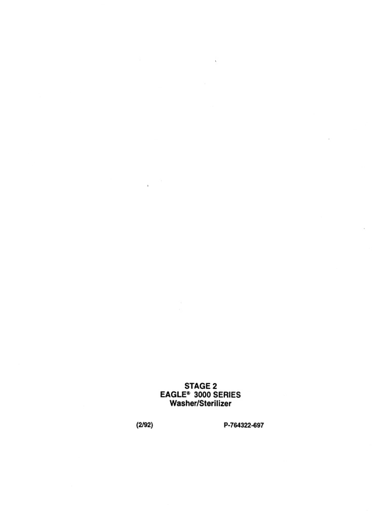 3000 II Washer Sterilizer P764322-697 | PDF