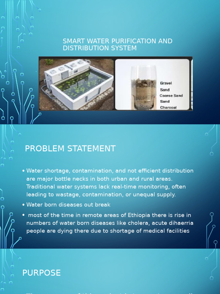 Water Purification and Distribution System | PDF
