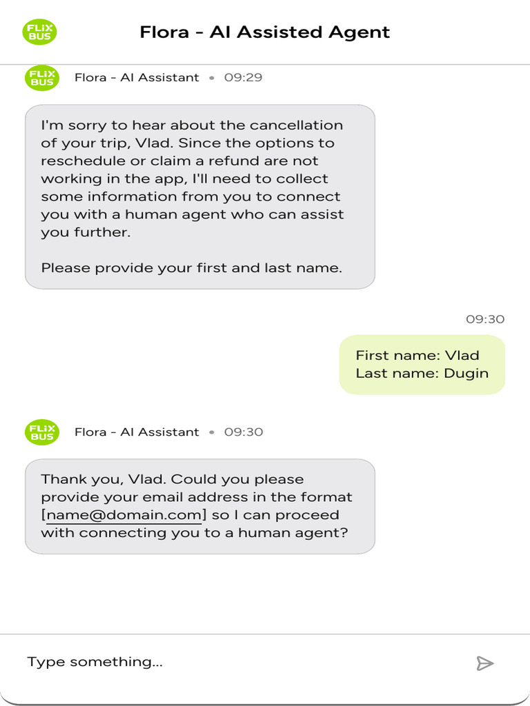 Flora: AI Chatbot for Trip Issues | PDF
