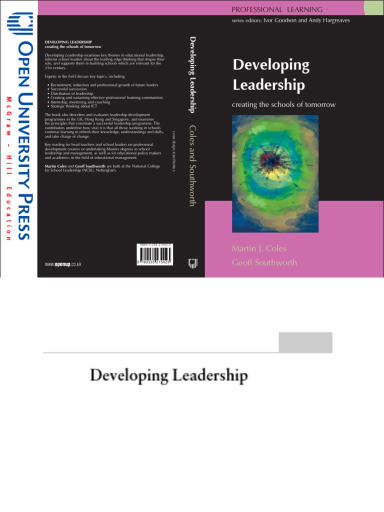 Developing Leadership for Schools | PDF | Leadership | Teachers