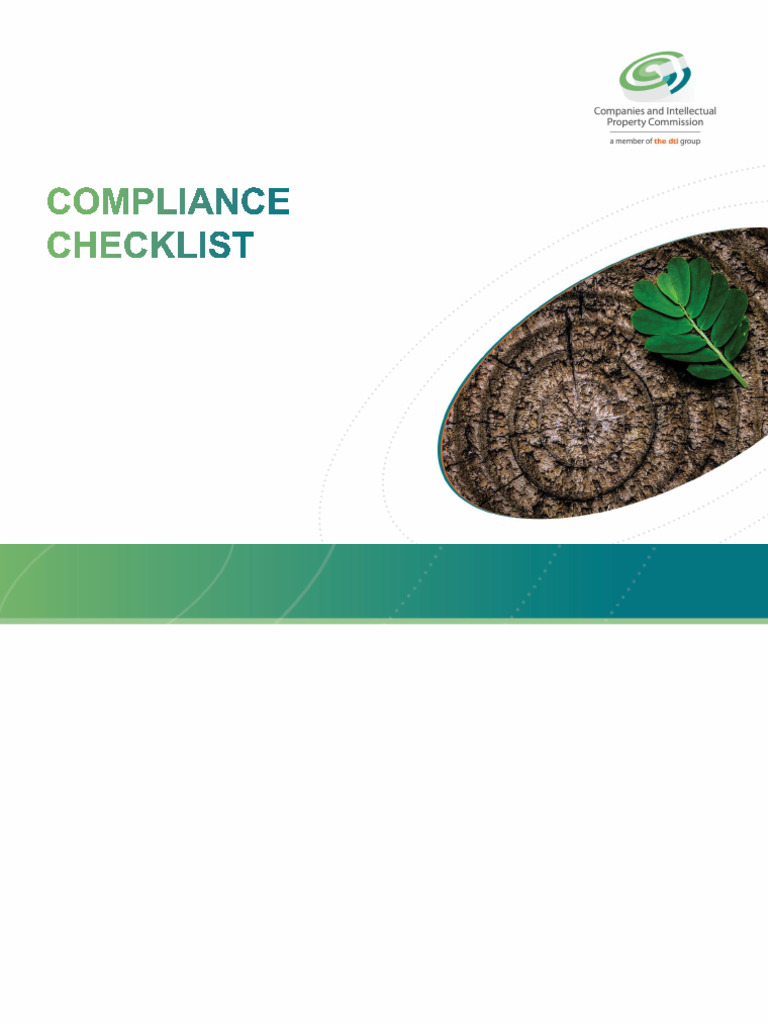 CIPC Compliance Checklist Overview | PDF