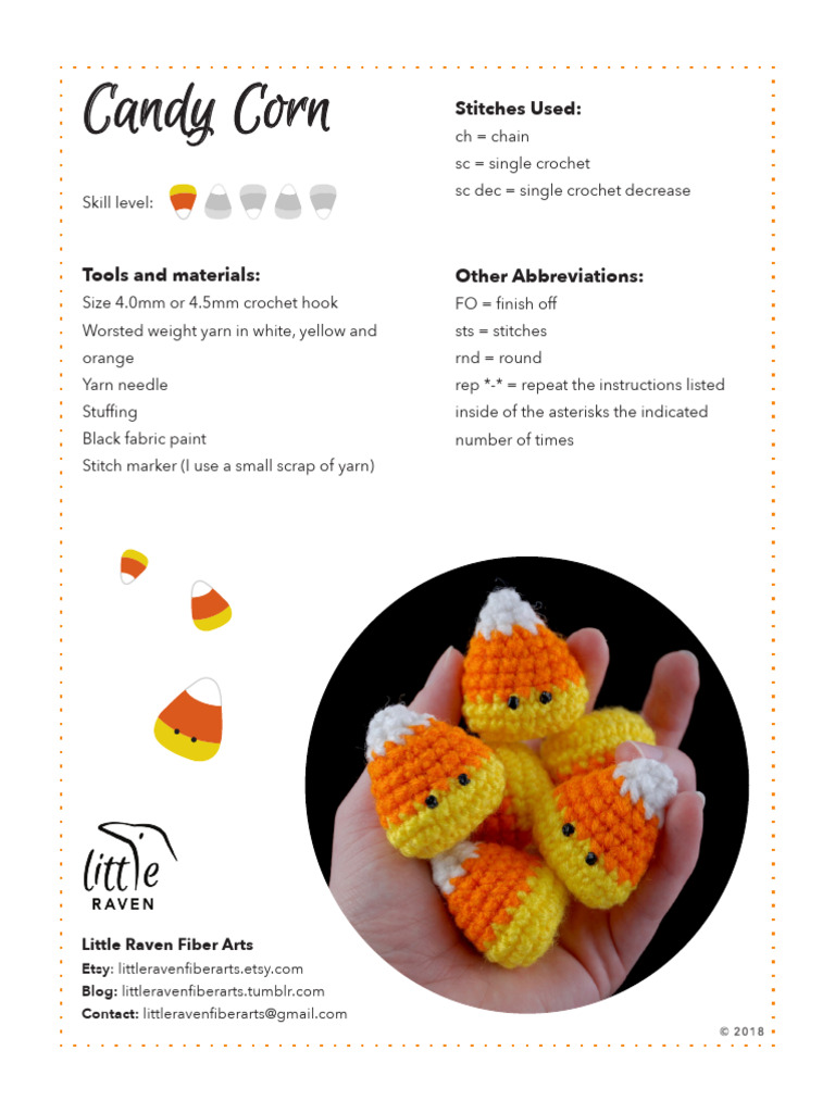 Candy Corn: Stitches Used | PDF