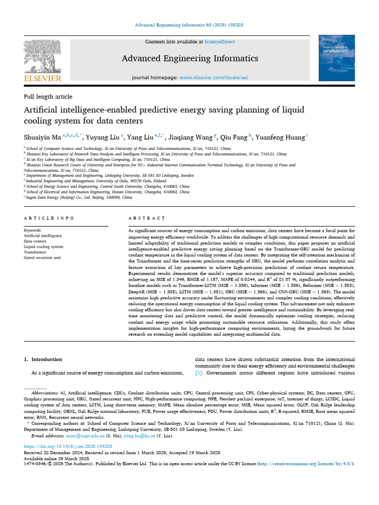 AI-Driven Energy Savings for Data Centers | PDF | Data Center ...