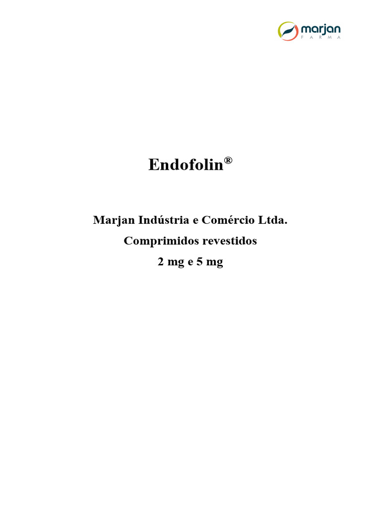 Endofolin®: Suplemento de Ácido Fólico | PDF | Especialidades médicas