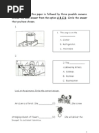 Soalan ENGLISH BI Bahasa Inggeris Tahun 2 Paper 2