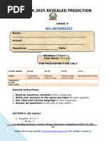 Grade 8 Mathematics Exam Paper 2025 | PDF | Triangle | Multiple Choice