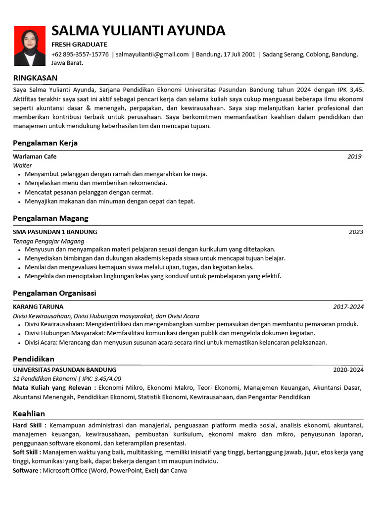 CV Ama Baru | PDF
