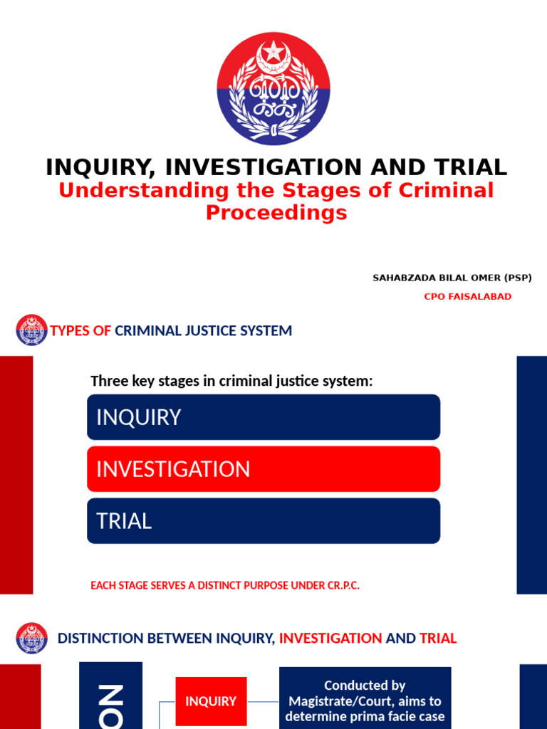 Inquiry, Investigation and Trial... | PDF | Trials | Magistrate