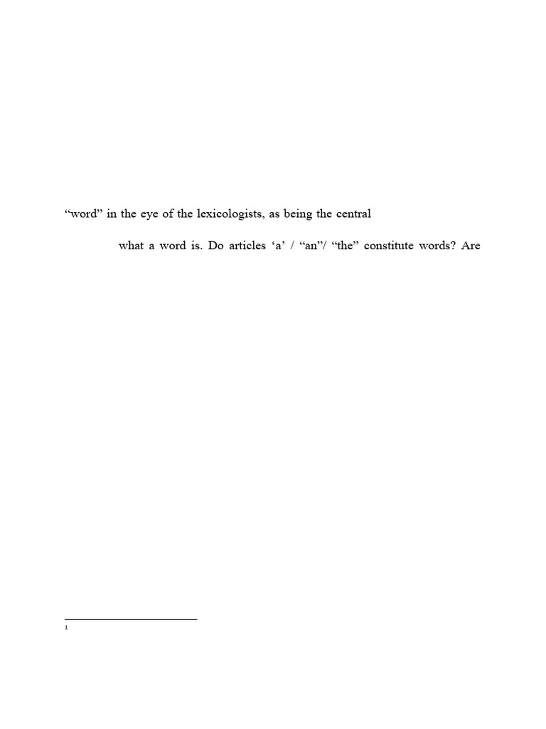 Understanding Lexicology and Word Meaning | PDF | Word | Lexicology