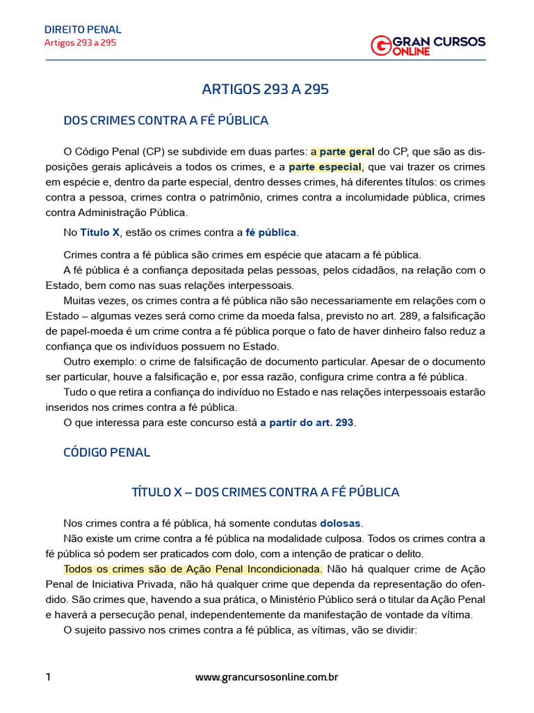 Direito Penal TJ SP 2021 Aula 01 Artigos 1743785898 | PDF | Crimes ...