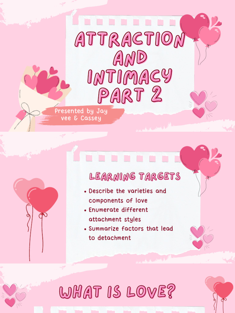 Attraction and Intimacy Part 2 | PDF