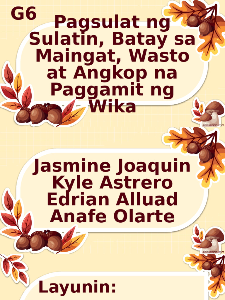 G6-Pagsulat NG Sulatin, Batay Sa Maingat, Wasto at Angkop Na Paggamit ...
